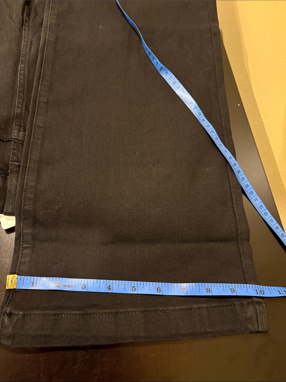 Guaile Denim Collection Black Wide-Leg Stretch Jeans Size 14 - Picture 8 of 9